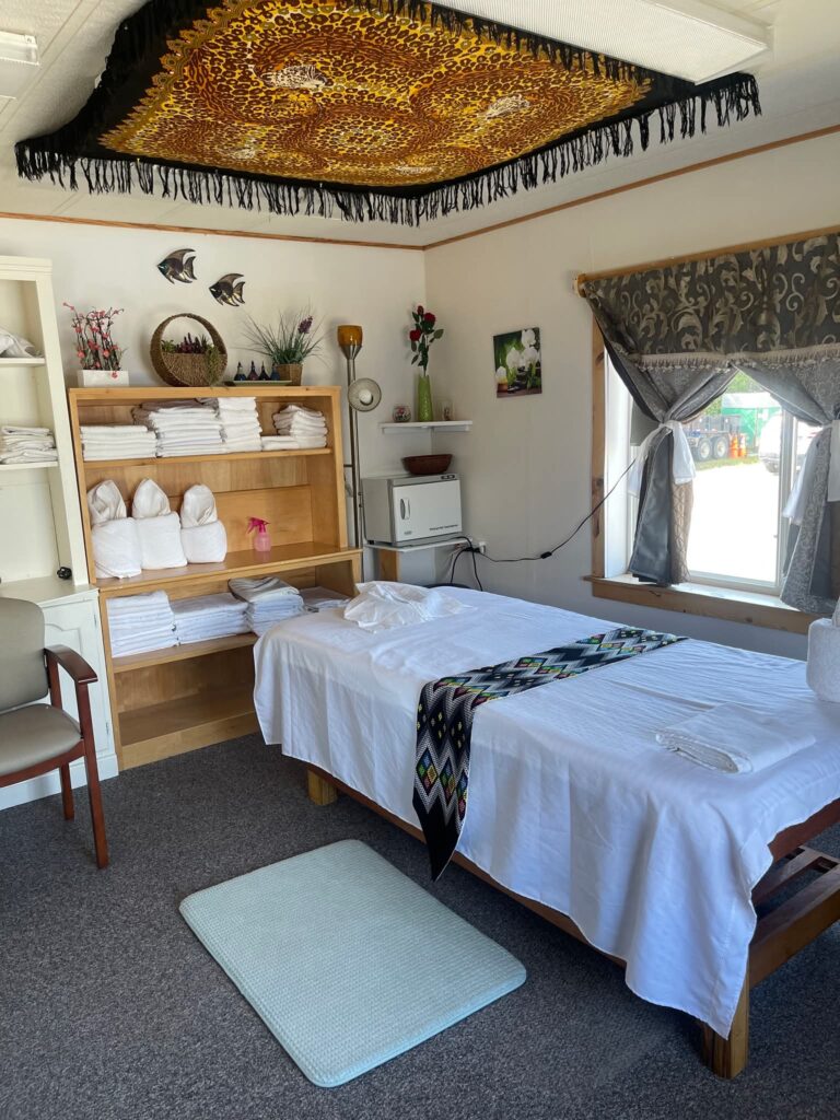 Private massage treatment room at Best Relax Spa